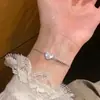 Chapeuzinho Vermelho Explosões Gelo Quebrado Pulseira de Amor Colar Super Brilhante Alto Senso Delicado Luxo Leve Corrente de Clavícula