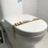 Sala de Modelo Sala de Exposiciones Baño Asiento de Inodoro Cinta Decorativa Correa de Sujeción Adorno de Exhibición de Entrega Decoración Mariposa Sello de Baño