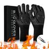 Venta al por mayor de fábrica Guantes de aislamiento térmico para cocina Barbacoa Guantes de silicona de doble cara para Barbacoa Caldera Chimenea Horno Amazon