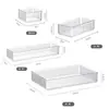 Set de Cajas de Almacenamiento con Particiones Acrílicas Transfronterizas Organizador de Escritorio para Cosméticos Caja de Almacenamiento Estante de Almacenamiento Caja de Almacenamiento con Cajón