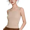Camiseta sin mangas B-Fit de tirantes anchos para mujer con almohadillas en el pecho, Adecuada para usar en verano, Se puede usar como capa exterior o como capa base, Oculta los rollitos de los lados