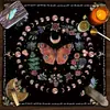 Mantel de cartas del Tarot, mandala, árbol de la vida, mariposa, hongo, signo del zodiaco, mantel de terciopelo, mantel de puesto estilo ins