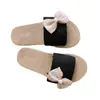 Transfronterizo 2026 Nuevo Verano Lino Mujer Estilo Coreano Moderno Suela Suave Moño Antideslizantes Pantuflas para el Hogar que se Pueden Usar Afuera