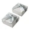 Venta de liquidación del fabricante: Caja de joyería de oferta especial hecha de papel especial, caja creativa de base y tapa para empaque de anillos, pendientes y accesorios