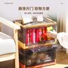 Caja de almacenamiento grande con envío gratuito, caja de almacenamiento transparente para juguetes y libros para el hogar, caja de almacenamiento de plástico para ropa y refrigerios, cajón plegable para almacenamiento