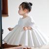 Vestido de Primer Cumpleaños Vestido de Princesa 2025 Estilo Nuevo Dama de Honor Pequeña Anfitriona Pasarela de Cumpleaños Disfraz de Actuación Falda Tutú Infantil