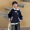Chaqueta de Estilo Primavera y Otoño para Niños 2026 Nuevo Estilo para Niños Medianos y Mayores Ropa de Primavera Holgada para Niño Otoño Estilo Coreano Infantil Casual Atractivo