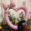 Nuevo Marco de Fotos de Amor Hueco de 40 pulgadas Globo de Película de Aluminio Decoración para Fiesta de Cumpleaños de Bebé Accesorios para Fotos de Boda