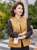 Colete Novo Estilo Chinês de Primavera para Mães Baixinhas, Colete Fino para Mulheres de Meia-Idade e Idosas, Elegante Roupa de Primavera