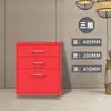 Gabinete de almacenamiento móvil de acero, gabinete a prueba de polvo de pie, estantería, gabinete móvil para escritorio de oficina de escritorio
