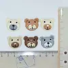 Oso de Dibujos Animados Oso Sonriente Accesorios Oso Pequeño Tamaño Pegamento Cremoso Accesorios Funda de Teléfono Pasador Diy Resina Pequeños Accesorios