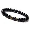 Pulseira de Pedra Jaspe Natural para Homens Apresentando Contas em Tons Terrosos Marrom e Bege com Espaçadores de Bronze Design Elástico Ajustável Durável e Confortável Acessório Casual Estiloso para Qualquer Ocasião
