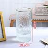 Vaso Largo de Vidro Transparente com Pintura Dourada, Estilo Nórdico Reto de Comprimento Médio, Luxo Leve, Flor de Celebridade da Internet, Decoração de Mesa para Sala de Estar