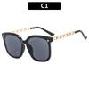 Gafas de Sol de Nuevo Estilo para Mujer, Sensación de Alta Gama, Ins Celebridad de Internet, Gafas de Sol Anti, Estilo Coreano, Montura Grande, Adelgazantes para Rostro Redondo, Gafas de Sol de Moda