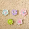 Estilo Chino Camelia Pétalo de Rosa Flor de Loto Arte de Uñas Pintura Blanca Perlada Tamaño Pequeño Resina de Hada Decoración Estéreo para Uñas