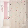 Cortina de chuveiro de banheiro simples estilo coreano, cortina divisória à prova d'água para banheiro e vaso sanitário, instalação sem furos, adequada para todas as estações
