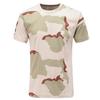 Cross-border Factory Atacado Masculino 3D Print Manga Curta T-Shirt Top Tamanho Grande Masculino Crewneck Camuflagem T-Shirt
