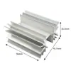 Dissipador de Calor de Perfil de Alumínio para Diodo e Transistor de Componente Digital Tipo Flor de Ameixa de Alta Potência com Pinos Duplos Larga 41,7mm