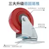 Rueda direccional roja de 3 pulgadas todo incluido, rueda universal para carritos de 4 pulgadas, rueda de 5 pulgadas para camión plataforma plana de alta resistencia con freno