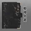 En Stock Transfronterizo Planificador de Carpeta A6 Cuaderno con Patrón de Mármol Carpeta de 6 Agujeros de Piel PU Planificador de Presupuesto en Efectivo