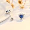 Pendientes de Corazón de las Doce Constelaciones Aguja de Plata de Ley S925 Joyería para Perforación de Oreja Aleación de Titanio en Stock Transfronterizo