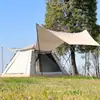 Barraca automática para camping ao ar livre fornecimento no local instalação sem ferramentas para 5-8 pessoas para aumentar o camping cola prateada UV ventilação