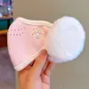 Máscara Cálida y Orejeras Integradas para Niños Otoño e Invierno Niños y Niñas Kuromi Antihielo y Viento Frío Máscara de Felpa Engrosada