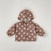 Cardigan Cortavientos con Protección Solar de Manga Larga con Capucha Estampado de Puntos y Corazones para Bebé de 2026 Primavera/Verano