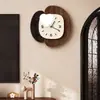 Relógio de Parede Vintage Estilo Francês para Sala de Estar, Novo Modelo 2026, Relógio de Parede de Sala de Jantar de Luxo Leve de Alta Qualidade, Relógio Simples de Parede
