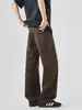 Ropa de Hombre Fengshe / Primavera 2026 Retro Americano Maillard Algodón Puro Jeans Casuales Rectos de Moda para Hombre