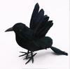Cuervo Artificial Decoración de Halloween Cuervo Pequeño Pluma Negra Modelo de Cuervo Suministros para Festival de Fantasmas Entrega de una Sola Pieza