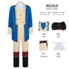 Traje de Halloween Retrô para Advogado Traje de Performance Presidencial Washington Traje de Cavalheiro com Cauda de Andorinha