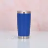 Taza de coche de acero inoxidable personalizada transfronteriza de 20 oz, spray de vacío, color sólido, taza de cerveza, aislamiento, taza fría para hielo, venta al por mayor
