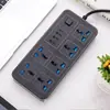 Painel de Tomada Doméstico com Tomada USB, Plugue Padrão Britânico Transfronteiriço, Interruptor Multi-Furos com Cabo de Extensão Plug-In