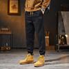 Pantalones Jogger Casuales Nuevos para Hombre Primavera y Otoño Estilo Americano Modernos Cintura Elástica Versátiles Sueltos Pantalones Harem para Hombre