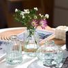 Vaso de Vidro Atacado Flores Frescas Simples Flores Secas Flores em Vasos Rosas Enfeites de Sala de Estar Decoração Ins Pequeno Vaso em Relevo