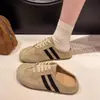 2026 Nuevas Mules de Mujer con Suela Gruesa Mules de Exterior de Punta Cerrada para Mujer Zapatos Perezosos de Primavera y Verano Zapatos sin Cordones para Mujer