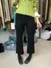 ULOUR/U otoño mujer estilo coreano simple versátil adelgazante elástico en cuatro direcciones cropped acampanados jeans 68209