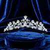 Coroa de Princesa de Cristal Infantil Tiara Menina Performance Coroa de Aniversário Headband Tiara de Performance de Palco Novo Estilo