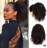 Peluca de cola de caballo africana con cordón ajustable, venta al por mayor de fábrica, para mujer, de pelo rizado con cordón ajustable, de cola de caballo alta, de pelo rizado KC