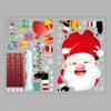 Fan Xi - Pegatinas de pared navideñas, regalo de Papá Noel, decoración de tienda, pegatinas navideñas extraíbles, XH6282