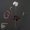 Ramos de flores secas, adornos decorativos de flores reales, flores de loto secas, capullos de loto, raíces de loto naturales, arreglos florales inspirados en Zen, decoraciones para sala de estar chinas.
