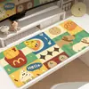 Alfombrilla de ratón de oficina de dibujos animados Hello Kitty, Alfombrilla de escritorio extragrande, Resistente a las manchas, Fácil de limpiar, Mantel de tierra de diatomeas absorbente de agua