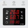 Pantalla Digital Electrónica de Pantalla Grande de Alta Precisión LED de Grado Industrial Montado en Pared Alarma Almacén Invernadero Instrumento de Visualización de Temperatura y Humedad 868
