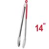 Pinza para alimentos de acero inoxidable de Amazon, de 9 y 12 pulgadas, para barbacoa al aire libre, carne, pan, filetes, herramienta para hornear alimentos.