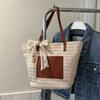 Bolsas de Palha Tendência para Mulheres Verão 2026 Nova Moda Bolsa de Ombro Casual Grande Capacidade Bolsa para o Dia a Dia Bolsa de Praia