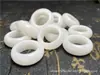 Anillos Corredizos de Raíz de Bodhi de Jade Blanco, Anillos Corredizos de Raíz de Bodhi para Pulseras DIY, Cuentas Budistas y Accesorios