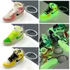 Zapatos AJ Estéreo Zapatos Luminosos Llavero Molde Colgante de Zapatos de Baloncesto Muñeca Hecho a Mano Zapatos de Caña Alta Modelo Adornos