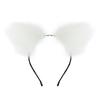 Lencería Sexy Diadema de Felpa con Orejas de Gato Diadema de Felpa para Lavado Facial con Orejas de Gato Adorno para el Cabello de Gato de Felpa
