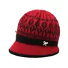 Gorro cálido de forro polar para otoño e invierno para madres, mujeres de mediana edad y mayores, abuelas y bisabuelas, gorro de pescador tejido engrosado para clima frío